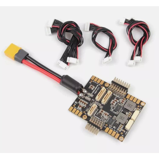 Holybro PM07-12S Power Module 2S-12S With 80mm XT60 Connector Wire for Pixhawk  4 PX4 Flight Controller RC Racing Drone